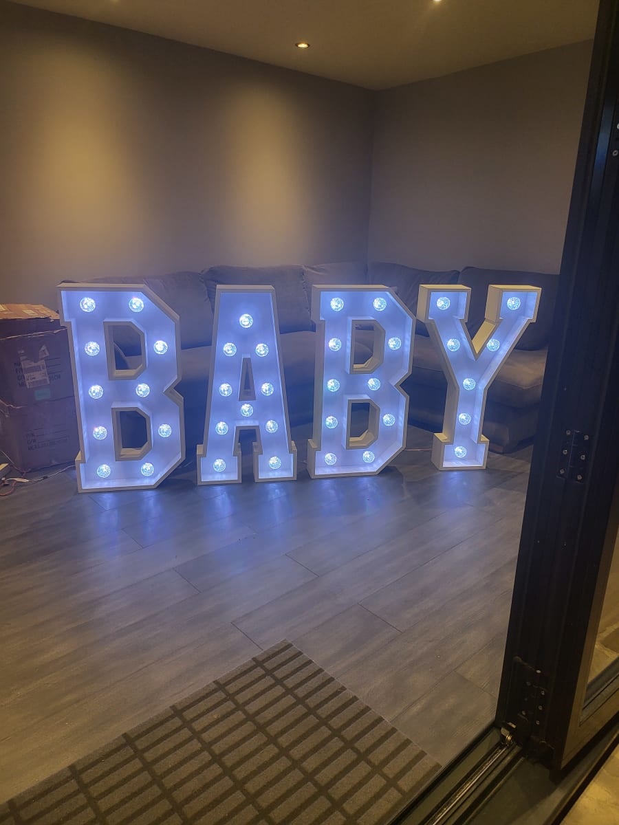 LED LETTERS - Bouncy Castle Hire, Rodeo Bull hire, Slush puppie Hire ...